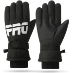 Techsuit - Touchscreen Gloves Pro (OG104) - for Ski, Waterproof, Size L - Black