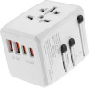 Techsuit - Travel Adapter (HHT904) - PD20W, 2 x USB, 2 xType-C, EU, UK, AUS, US - White