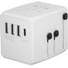 Techsuit - Travel Adapter (HHT904) - PD30W, 3 x USB, Type-C, EU, UK, AUS, US - White