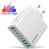 Techsuit - Wall Charger (CHPD224) - 4 x USB, 4 X Type-C, Fast Charging, 65W - White - (CTH1A)
