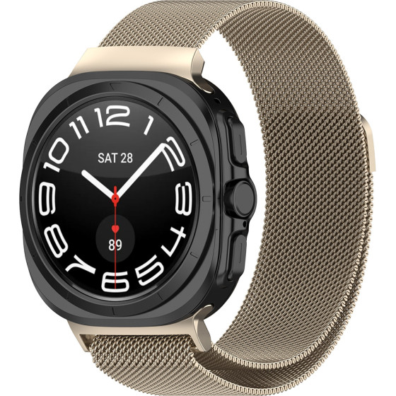 Techsuit - Watchband (W009) - Samsung Galaxy Watch Ultra 47mm - Natural Titanium