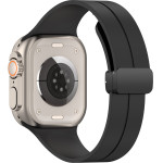 Techsuit - Watchband (W011) - Apple Watch 1/2/3/4/5/6/7/8/9/10/SE/SE 2/Ultra/Ultra 2 (42/44/45/46/49mm) - Black