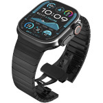 Techsuit - Watchband (W012) - Apple Watch 1/2/3/4/5/6/7/8/9/10/SE/SE 2 (38/40/41/42mm) - Black