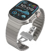 Techsuit - Watchband (W012) - Apple Watch 1/2/3/4/5/6/7/8/9/10/SE/SE 2 (38/40/41/42mm) - Silver