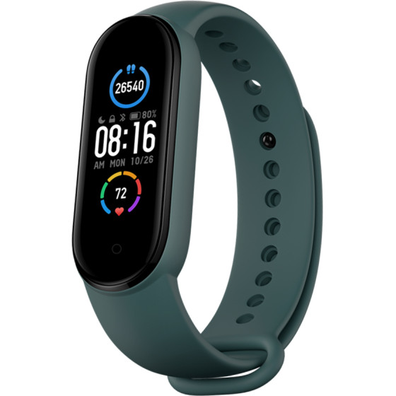 Techsuit - Watchband (W013) - Xiaomi Mi Band 5 / 5 NFC / 6 / 6 NFC / Amazfit Band 5 - Dark Green