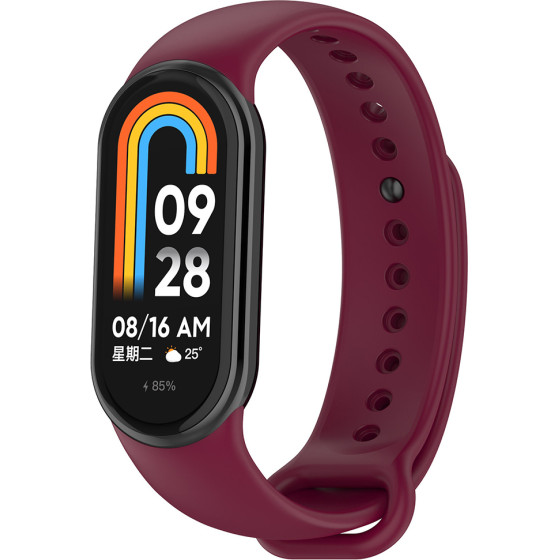 Techsuit - Watchband (W014) - Xiaomi Mi Band 8 / 8 NFC / 9 / 9 NFC - Wine Red