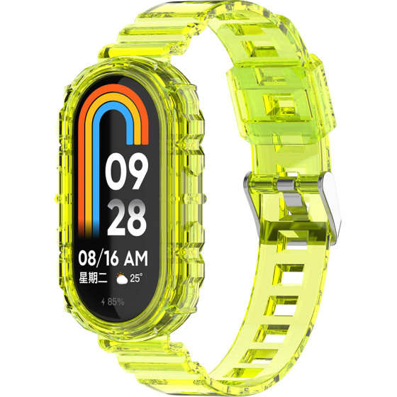 Techsuit - Watchband (W017) - Xiaomi Mi Band 8 / 8 NFC - Yellow