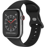 Techsuit - Watchband (W031) - Apple Watch 1/2/3/4/5/6/7/8/9/10/SE/SE 2 (38/40/41/42mm) - Black