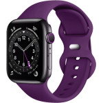 Techsuit - Watchband (W031) - Apple Watch 1/2/3/4/5/6/7/8/9/10/SE/SE 2 (38/40/41/42mm) - Dark Purple