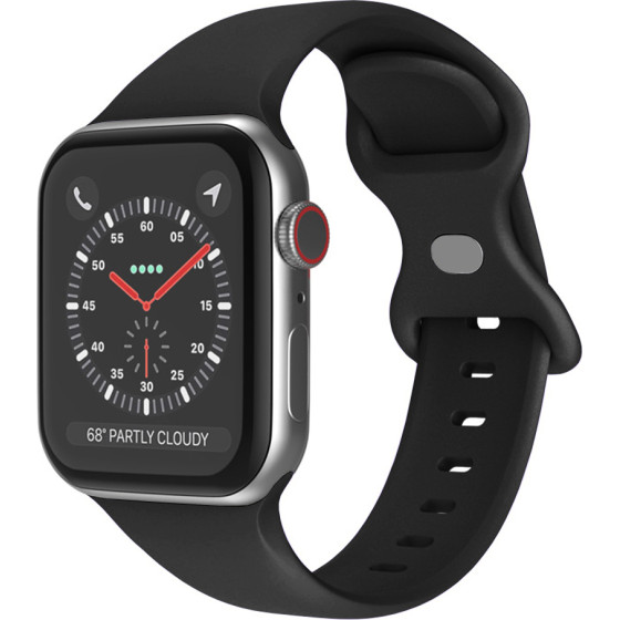 Techsuit - Watchband (W031) - Apple Watch 1/2/3/4/5/6/7/8/9/10/SE/SE 2/Ultra/Ultra 2 (42/44/45/46/49mm) - Black
