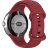 Techsuit - Watchband (W031) - Google Pixel Watch 3 45mm - Bordeaux