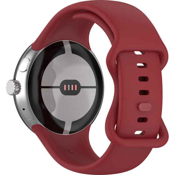 Techsuit - Watchband (W031) - Google Pixel Watch 3 45mm - Bordeaux