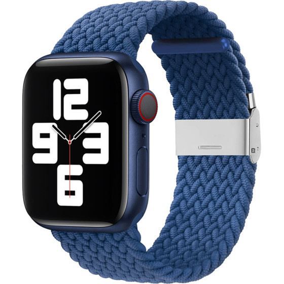 Techsuit - Watchband (W032) - Apple Watch 1/2/3/4/5/6/7/8/9/10/SE/SE 2 (38/40/41/42mm) - Atlantic Blue