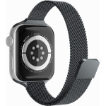 Techsuit - Watchband (W034) - Apple Watch 1/2/3/4/5/6/7/8/9/10/SE/SE 2/Ultra/Ultra 2 (42/44/45/46/49mm) - Black