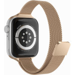 Techsuit - Watchband (W034) - Apple Watch 1/2/3/4/5/6/7/8/9/10/SE/SE 2/Ultra/Ultra 2 (42/44/45/46/49mm) - Gold