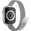 Techsuit - Watchband (W034) - Apple Watch 1/2/3/4/5/6/7/8/9/10/SE/SE 2/Ultra/Ultra 2 (42/44/45/46/49mm) - Silver