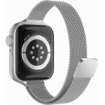 Techsuit - Watchband (W034) - Apple Watch 1/2/3/4/5/6/7/8/9/10/SE/SE 2/Ultra/Ultra 2 (42/44/45/46/49mm) - Silver