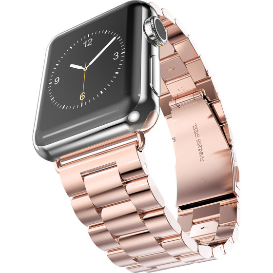 Techsuit - Watchband (W036) - Apple Watch 1/2/3/4/5/6/7/8/9/10/SE/SE 2 (38/40/41/42mm) - Pink