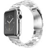 Techsuit - Watchband (W036) - Apple Watch 1/2/3/4/5/6/7/8/9/10/SE/SE 2/Ultra/Ultra 2 (42/44/45/46/49mm) - Silver