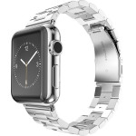 Techsuit - Watchband (W036) - Apple Watch 1/2/3/4/5/6/7/8/9/10/SE/SE 2/Ultra/Ultra 2 (42/44/45/46/49mm) - Silver