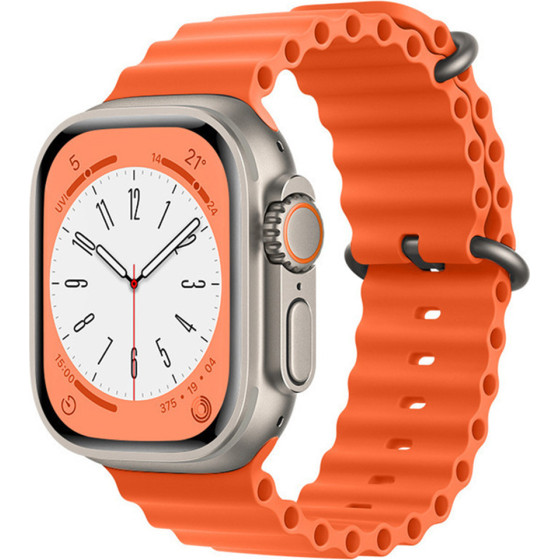 Techsuit - Watchband (W038) - Apple Watch 1/2/3/4/5/6/7/8/9/10/SE/SE 2 (38/40/41/42mm) - Orange