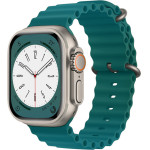 Techsuit - Watchband (W038) - Apple Watch 1/2/3/4/5/6/7/8/9/10/SE/SE 2/Ultra/Ultra 2 (42/44/45/46/49mm) - Office Green
