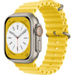 Techsuit - Watchband (W038) - Apple Watch 1/2/3/4/5/6/7/8/9/10/SE/SE 2/Ultra/Ultra 2 (42/44/45/46/49mm) - Yellow