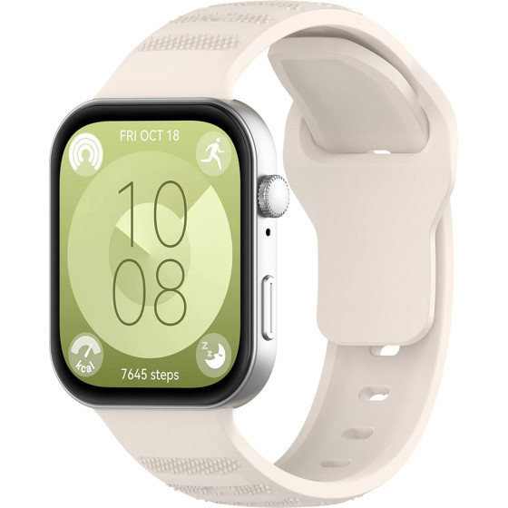 Techsuit - Watchband (W050) - Huawei Watch Fit 3 - Beige