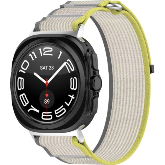 Techsuit - Watchband (W054) - Samsung Galaxy Watch Ultra 47mm - Yellow / Gray