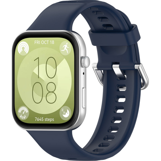 Techsuit - Watchband (W061) - Huawei Watch Fit 3 - Navy Blue
