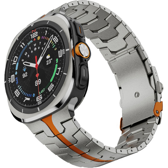 Techsuit - Watchband (W063) - Samsung Galaxy Watch Ultra 47mm - Titanium Orange
