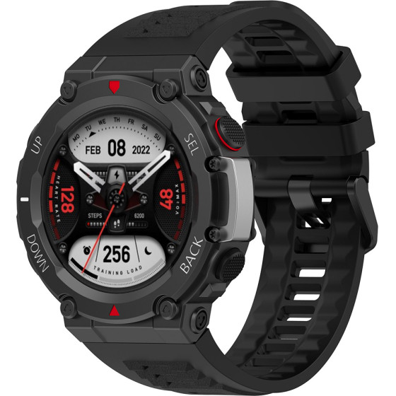 Techsuit - Watchband (W067) - Amazfit T-Rex 2 / 2 Ocean Blue - Black