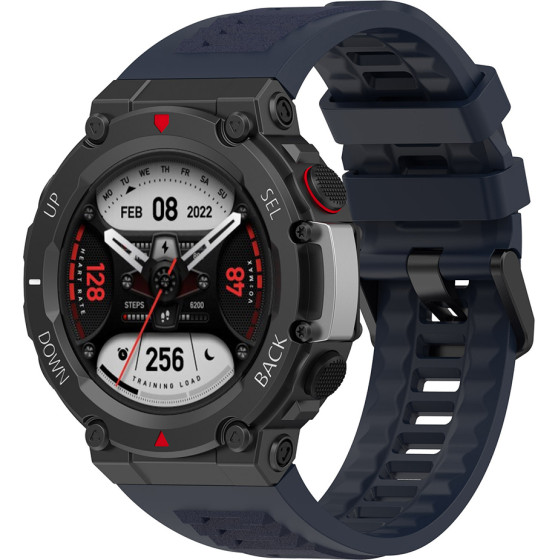 Techsuit - Watchband (W067) - Amazfit T-Rex 2 / 2 Ocean Blue - Navy Blue