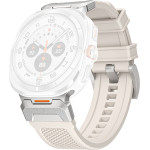 Techsuit - Watchband (W068) - Samsung Galaxy Watch Ultra 47mm - White / Silver