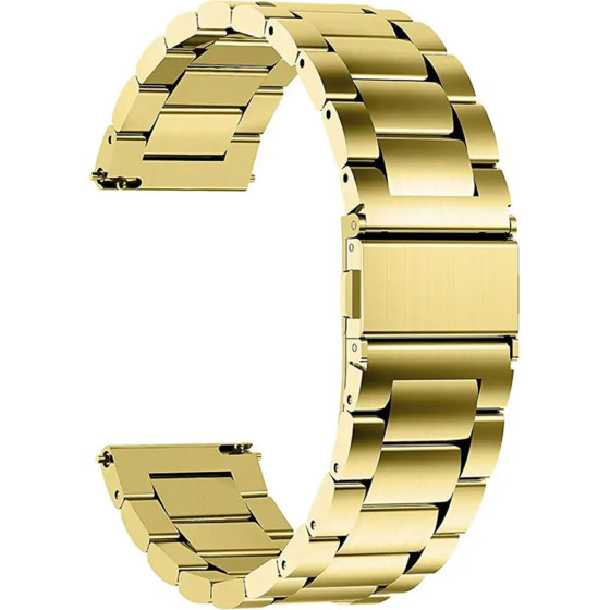 Techsuit - Watchband 18mm (W010) - Huawei Watch GT 4 (41mm)/W1/Honor Watch S1/Garmin Venu 2S/Vivoactive 4S - Gold