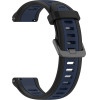 Techsuit - Watchband 18mm (W053) - Huawei Watch GT 4 (41mm)/W1/Honor Watch S1/Garmin Venu 2S/Vivoactive 4S - Dark Blue