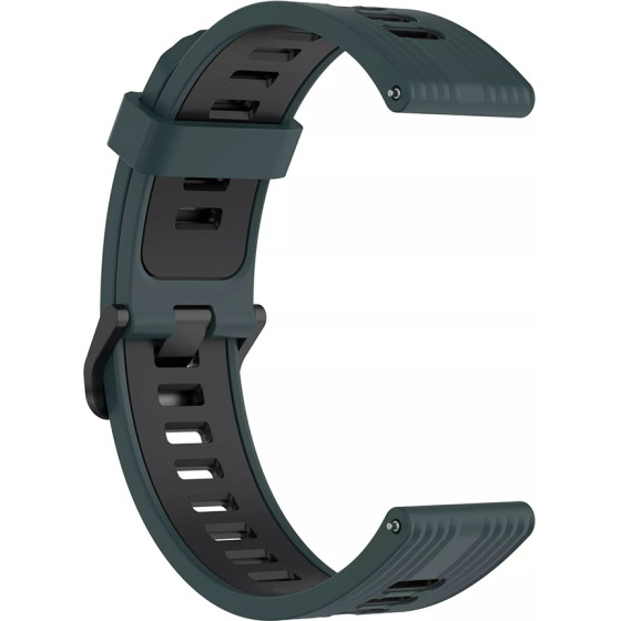 Techsuit - Watchband 20mm (W002) - Samsung Galaxy Watch 4/5/Active 2, Huawei Watch GT 3 (42mm)/GT 3 Pro (43mm) - Green