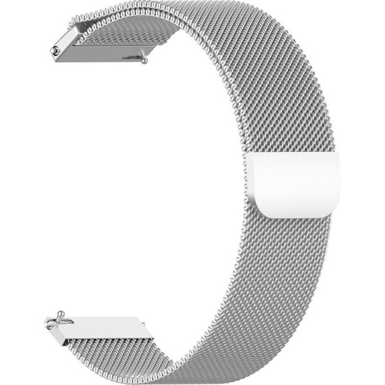 Techsuit - Watchband 20mm (W009) - Samsung Galaxy Watch 4/5/Active 2, Huawei Watch GT 3 (42mm)/GT 3 Pro (43mm) - Silver