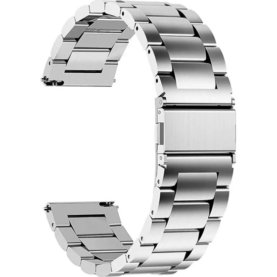 Techsuit - Watchband 20mm (W010) - Samsung Galaxy Watch 4/5/Active 2, Huawei Watch GT 3 (42mm)/GT 3 Pro (43mm) - Silver
