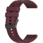 Techsuit - Watchband 20mm (W026) - Samsung Galaxy Watch 4/5/Active 2, Huawei Watch GT 3 (42mm)/GT 3 Pro (43mm) - Burgundy