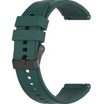 Techsuit - Watchband 20mm (W026) - Samsung Galaxy Watch 4/5/Active 2, Huawei Watch GT 3 (42mm)/GT 3 Pro (43mm) - Dark Green