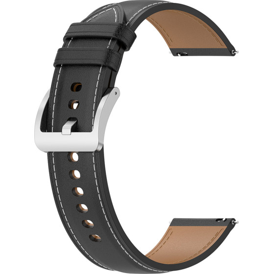Techsuit - Watchband 20mm (W048) - Samsung Galaxy Watch 4/5/Active 2, Huawei Watch GT 3 (42mm)/GT 3 Pro (43mm) - Black