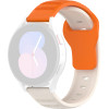 Techsuit - Watchband 20mm (W050) - Samsung Galaxy Watch 4/5/Active 2, Huawei Watch GT 3 (42mm)/GT 3 Pro (43mm) - Orange Beige