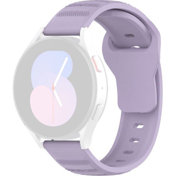Techsuit - Watchband 20mm (W050) - Samsung Galaxy Watch 4/5/Active 2, Huawei Watch GT 3 (42mm)/GT 3 Pro (43mm) - Purple