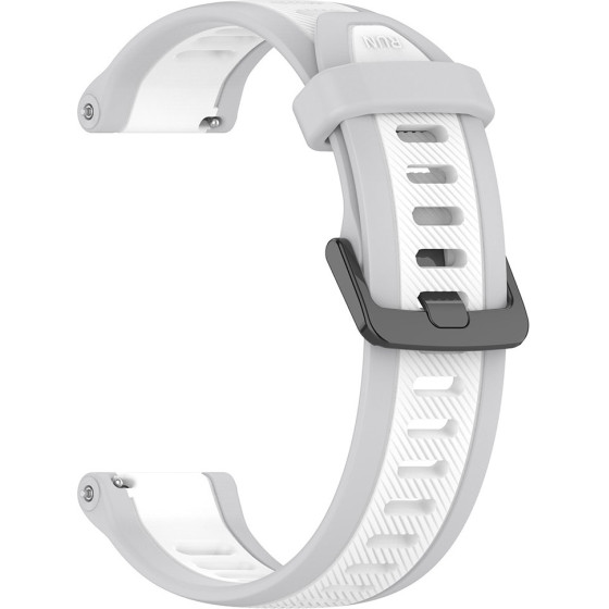 Techsuit - Watchband 20mm (W053) - Samsung Galaxy Watch 4/5/Active 2, Huawei Watch GT 3 (42mm)/GT 3 Pro (43mm) - White