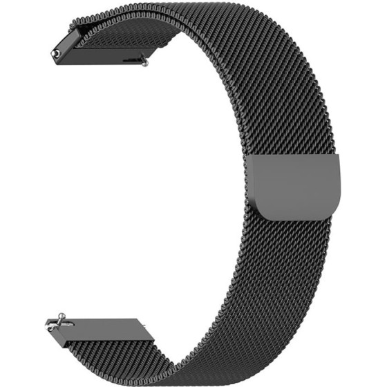 Techsuit - Watchband 22mm (W009) - Samsung Galaxy Watch (46mm)/Watch 3/Gear S3, Huawei Watch GT/GT 2/GT 3 (46mm) - Black