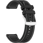 Techsuit - Watchband 22mm (W051) - Huawei Watch GT 2 (46mm)/GT 2 Pro/GT 3 Pro (46mm)/Ultimate, Xiaomi Watch S1 - Black