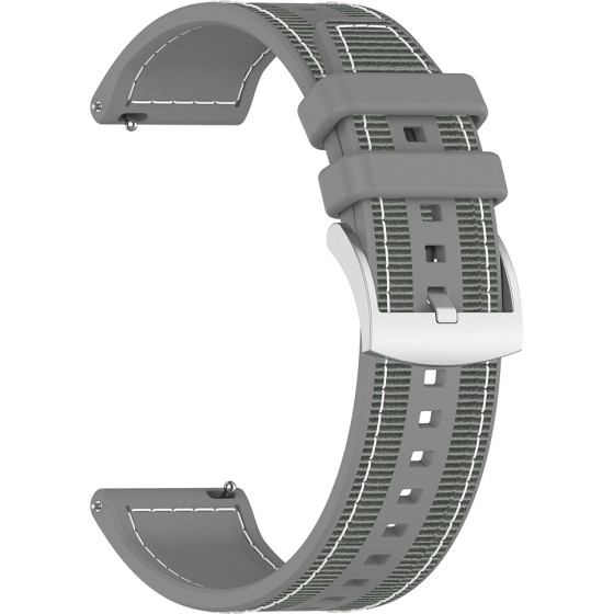 Techsuit - Watchband 22mm (W051) - Huawei Watch GT 2 (46mm)/GT 2 Pro/GT 3 Pro (46mm)/Ultimate, Xiaomi Watch S1 - Gray
