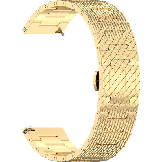 Techsuit - Watchband 22mm (W052) - Huawei Watch GT 2 (46mm)/GT 2 Pro/GT 3 Pro (46mm)/Ultimate, Xiaomi Watch S1 - Gold