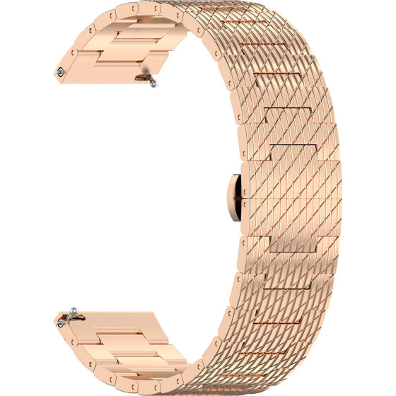 Techsuit - Watchband 22mm (W052) - Huawei Watch GT 2 (46mm)/GT 2 Pro/GT 3 Pro (46mm)/Ultimate, Xiaomi Watch S1 - Rose Gold